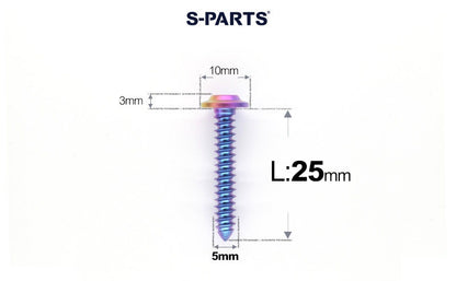 SPARTS Button Head M5×L10-35 Titanium Screws Self-Tapping Bolt