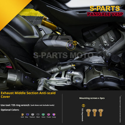 SPARTS TC4 Titanium Bolt Kit for Ducati Panigale V4SP Motorcycle