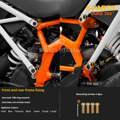SPARTS KTM Duke 390 Full Bike Titanium Bolt Kit | Premium TC4 Motorcycle Fasteners