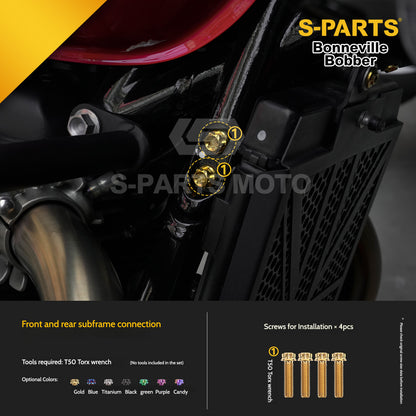 SPARTS Titanium Set Screws for Triumph Bonneville Bobber Motorcycle