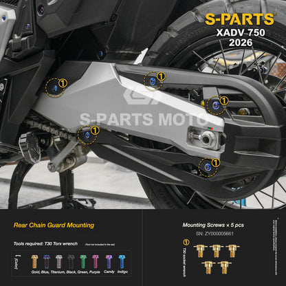 SPARTS Titanium Bolt Kit for Honda X-ADV 750 2026 Bodywork Fasteners