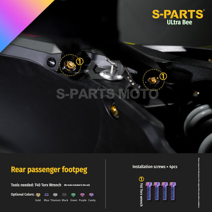 SPARTS Titanium Bolt Kit for Ultra Bee | Full Motorcycle Upgrade Set