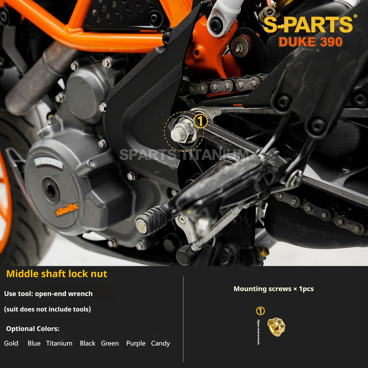 SPARTS KTM Duke 390 Full Bike Titanium Bolt Kit | Premium TC4 Motorcycle Fasteners