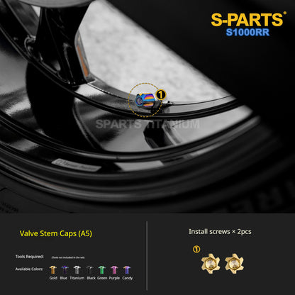 SPARTS Titanium Chassis Bolt Kit Brake Disc Caliper Sprocket Screws for BMW S1000RR