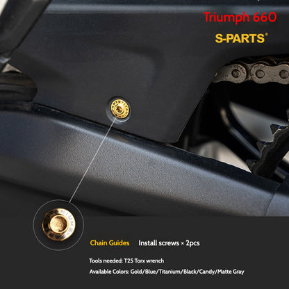 SPARTS Titanium Fastener Bolts for Triumph Trident 660 Motorcycle Modification
