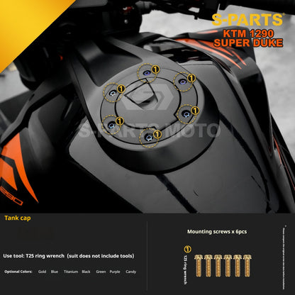 SPARTS Titanium Alloy Fasteners Compatible with KTM Super Duke 1290