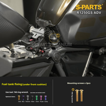 SPARTS Titanium Bolt Kit for BMW R 1250GS ADV – CNC Titanium Upgrade Kit