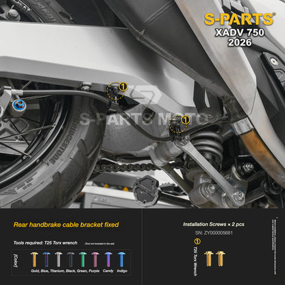 SPARTS Titanium Bolt Kit for Honda X-ADV 750 2026 Bodywork Fasteners