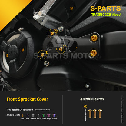 SPARTS Titanium Bolt Kit for YAMAHA TMAX560 2025-Body & Exhaust Section