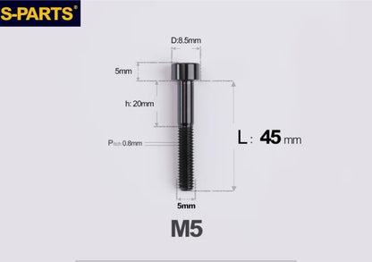 SPARTS M5 Titanium Socket Head Cap Bolts