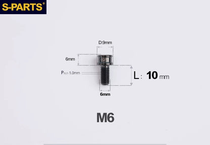 SPARTS M6×10–40mm SL Super Lightweight Titanium Socket Cap Bolts for Bicycles