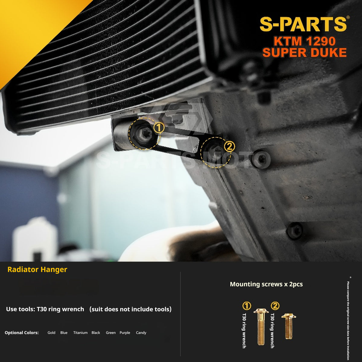 SPARTS Titanium Alloy Fasteners Compatible with KTM Super Duke 1290