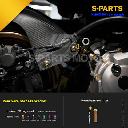 SPARTS Titanium Bolt Kit for 2021 Yamaha XMAX 300 Motorcycle Upgrade