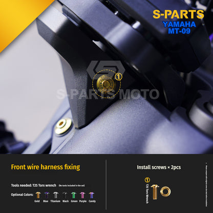 SPARTS Titanium Bolt Kit | TC4 Grade for  Yamaha MT-09 Motorcycle Fasteners