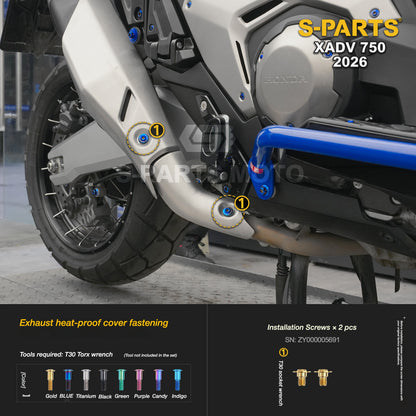 SPARTS Titanium Bolt Kit for Honda X-ADV 750 2026 Bodywork Fasteners
