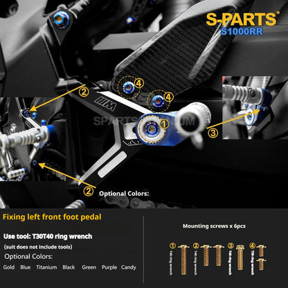 SPARTS | BMW S1000RR Titanium Bolt Upgrade Kit