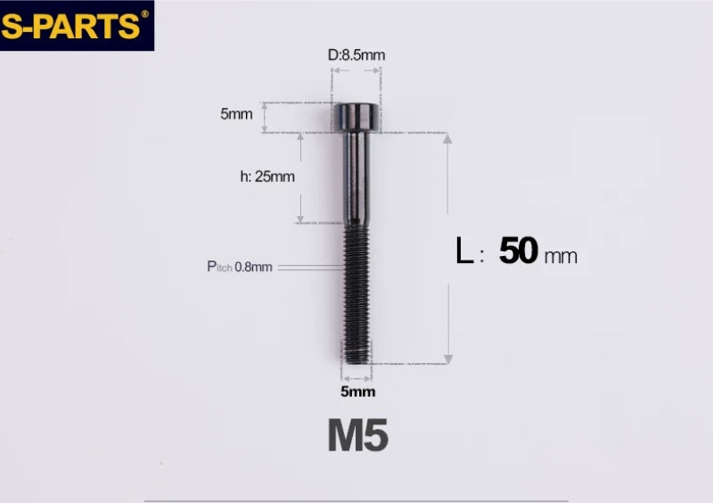SPARTS M5 Titanium Socket Head Cap Bolts