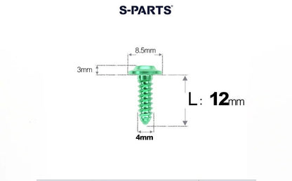 SPARTS M4 D8.5 Titanium Truss Head Self-Tapping Screws for Motorcycles