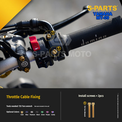 SPARTS Titanium Bolt Kit | TC4 Grade for  Yamaha MT-09 Motorcycle Fasteners