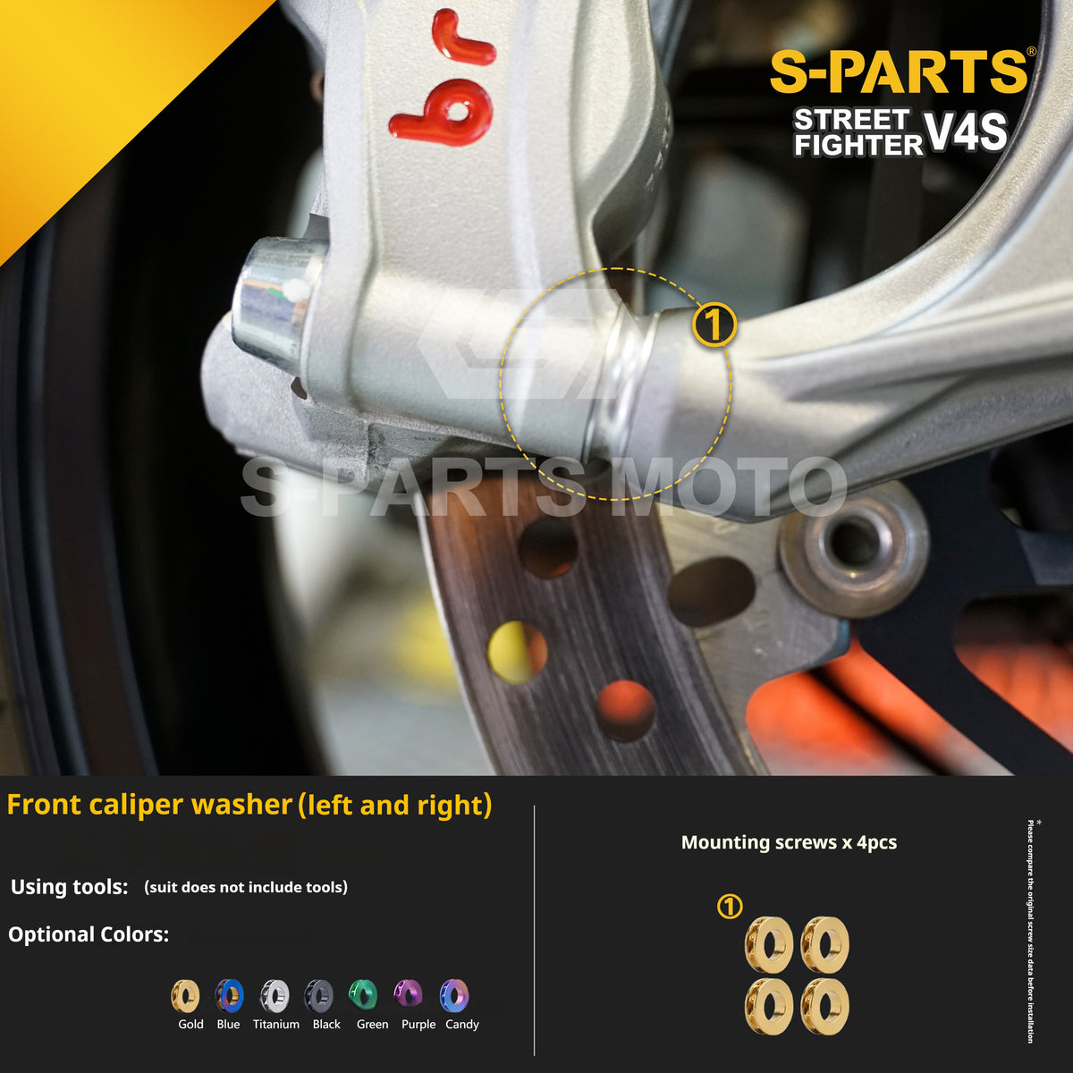 SPARTS Titanium Bolt Kit for Ducati Streetfighter V4S