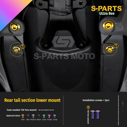 SPARTS Titanium Bolt Kit for Ultra Bee | Full Motorcycle Upgrade Set