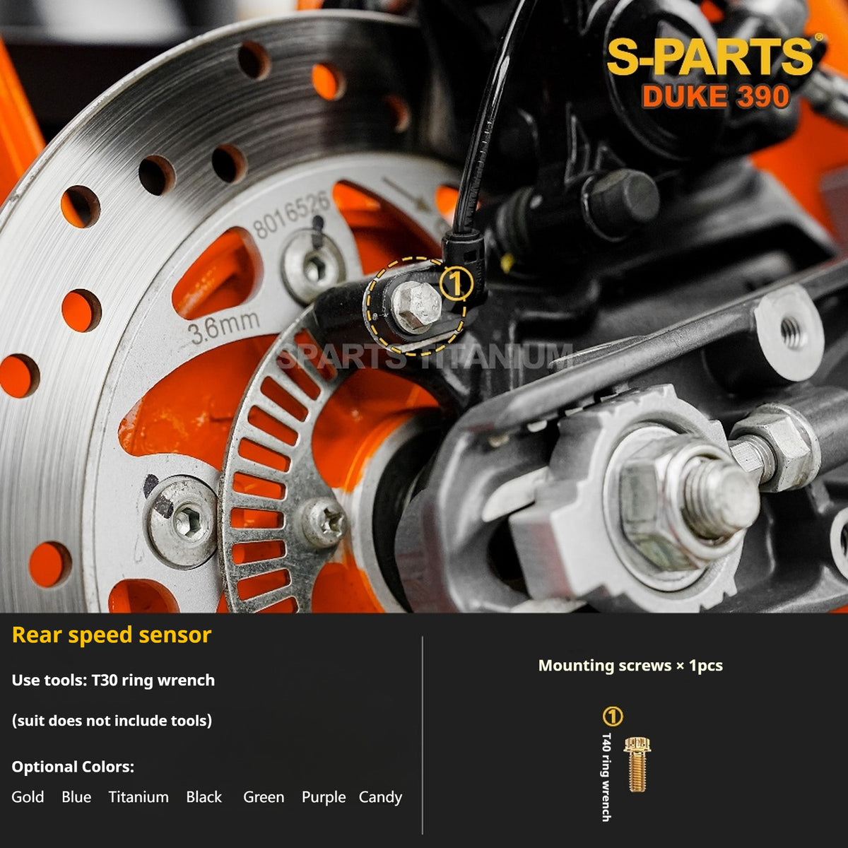 SPARTS KTM Duke 390 Full Bike Titanium Bolt Kit | Premium TC4 Motorcycle Fasteners
