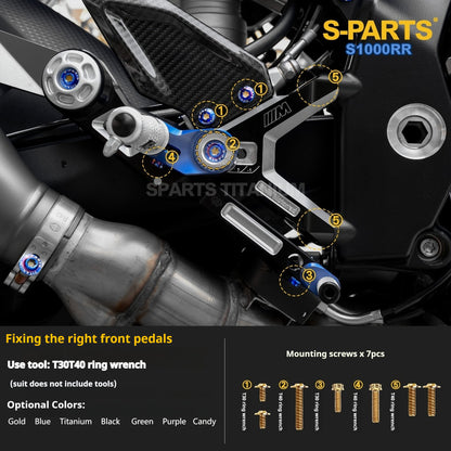 SPARTS | BMW S1000RR Titanium Bolt Upgrade Kit