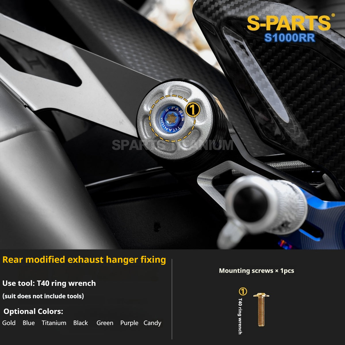 SPARTS | BMW S1000RR Titanium Bolt Upgrade Kit