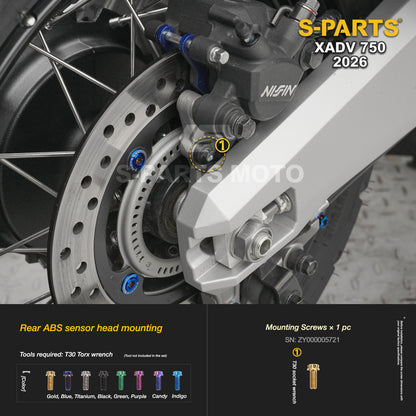 SPARTS Titanium Bolt Kit for Honda X-ADV 750 2026 Bodywork Fasteners