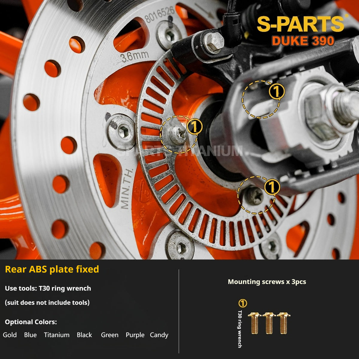 SPARTS KTM Duke 390 Full Bike Titanium Bolt Kit | Premium TC4 Motorcycle Fasteners