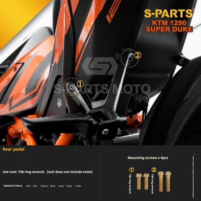 SPARTS Titanium Alloy Fasteners Compatible with KTM Super Duke 1290