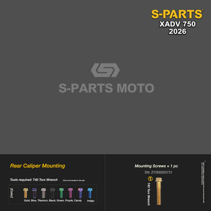 SPARTS Titanium Bolt Kit for Honda X-ADV 750 2026 Bodywork Fasteners