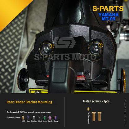 SPARTS Titanium Bolt Kit | TC4 Grade for  Yamaha MT-09 Motorcycle Fasteners