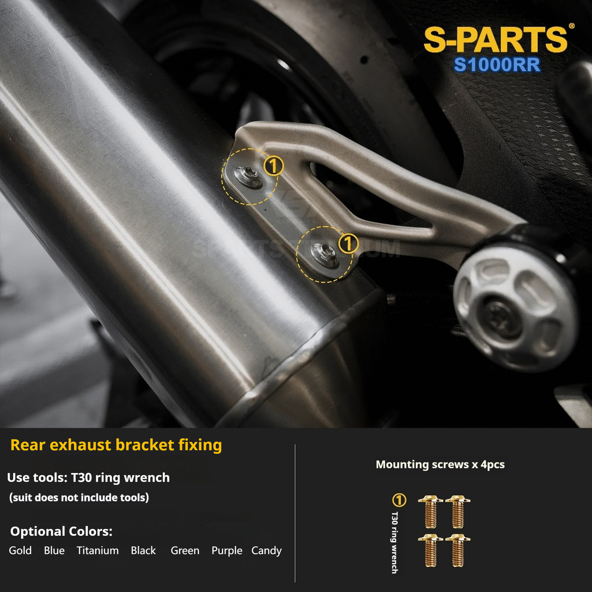 SPARTS | BMW S1000RR Titanium Bolt Upgrade Kit