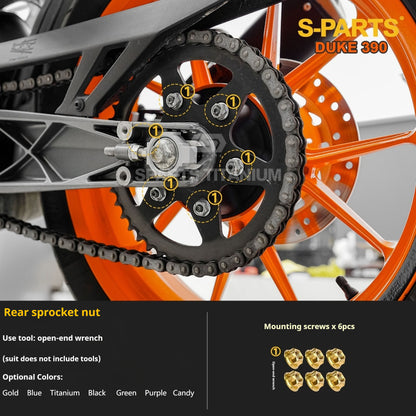 SPARTS KTM Duke 390 Full Bike Titanium Bolt Kit | Premium TC4 Motorcycle Fasteners