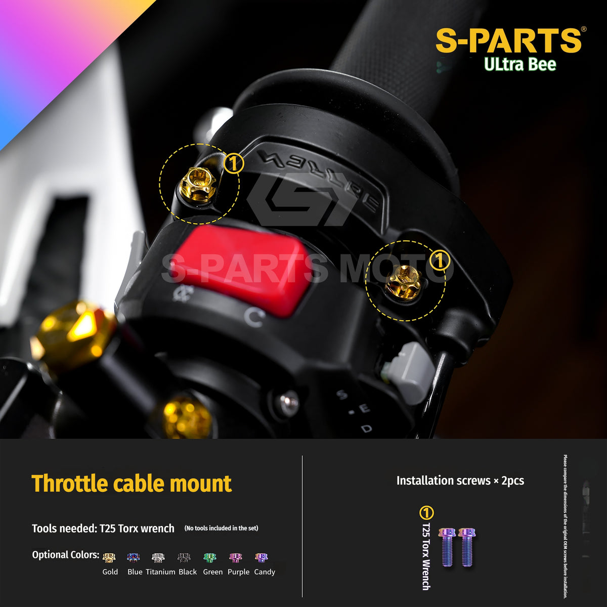 SPARTS Titanium Bolt Kit for Ultra Bee | Full Motorcycle Upgrade Set