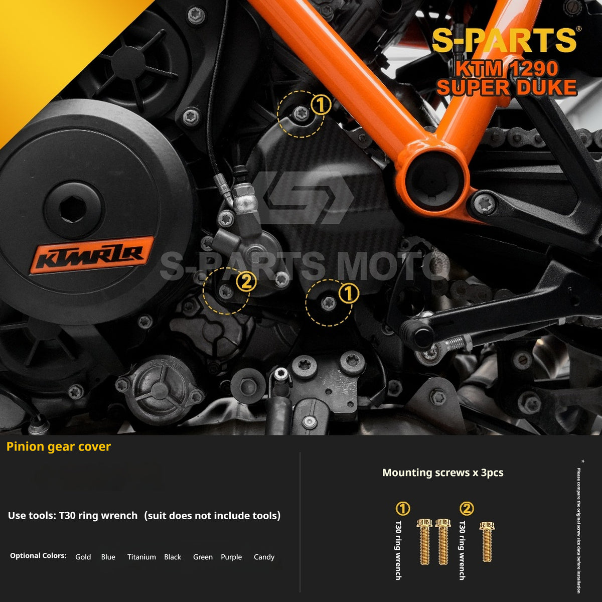 SPARTS Titanium Alloy Fasteners Compatible with KTM Super Duke 1290