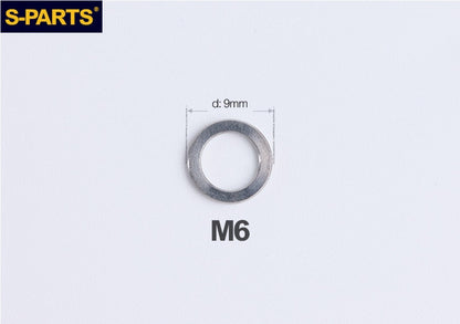 S-PARTS M3 / M4 / M5 / M6 / M8 / M10 / M12 TC4 Titanium Flat Washers forMotorcycles & Bicycles