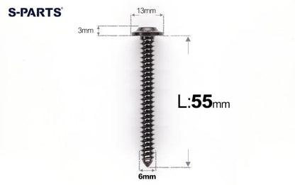 SPARTS M6 Titanium Flanged Button Head Self-Tapping Bolt D13