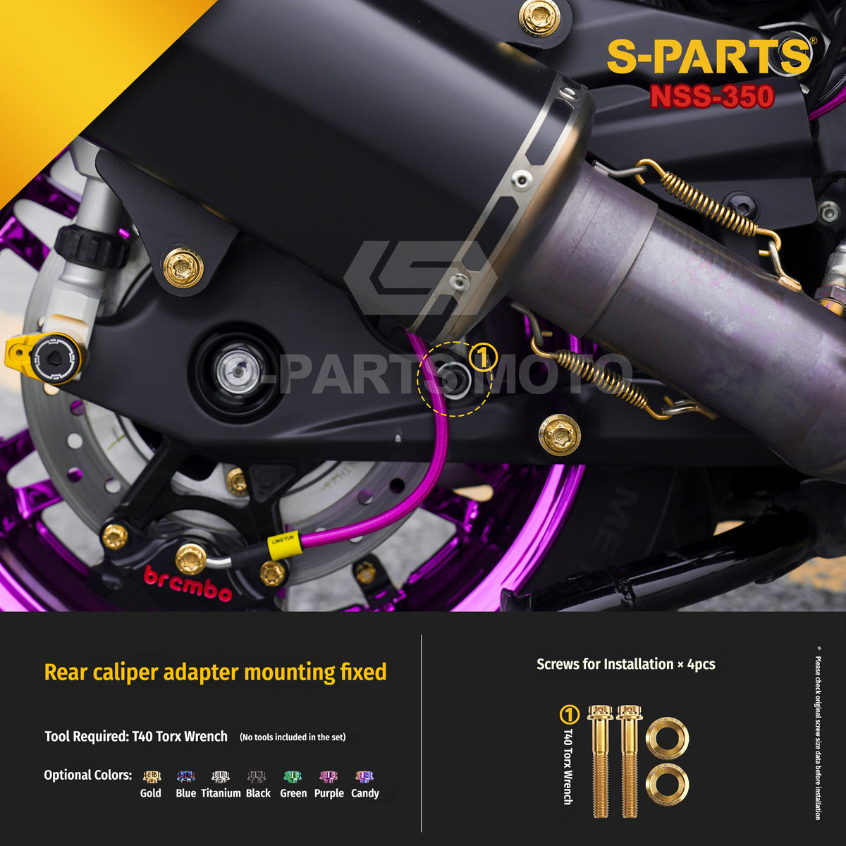 SPARTS Titanium Bolt Kit for Honda Forza NSS350 – Motorcycle Upgrade Fasteners