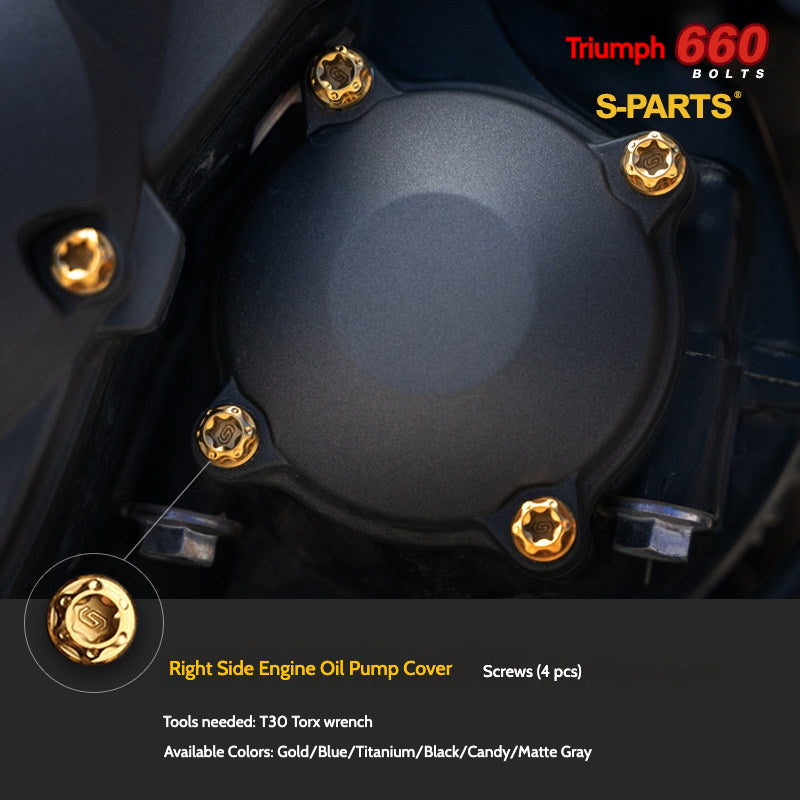 SPARTS Titanium Fastener Bolts for Triumph Trident 660 Motorcycle Modification