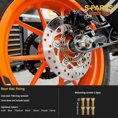 SPARTS KTM Duke 390 Full Bike Titanium Bolt Kit | Premium TC4 Motorcycle Fasteners