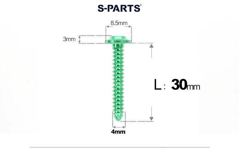 SPARTS M4 D8.5 Titanium Truss Head Self-Tapping Screws for Motorcycles