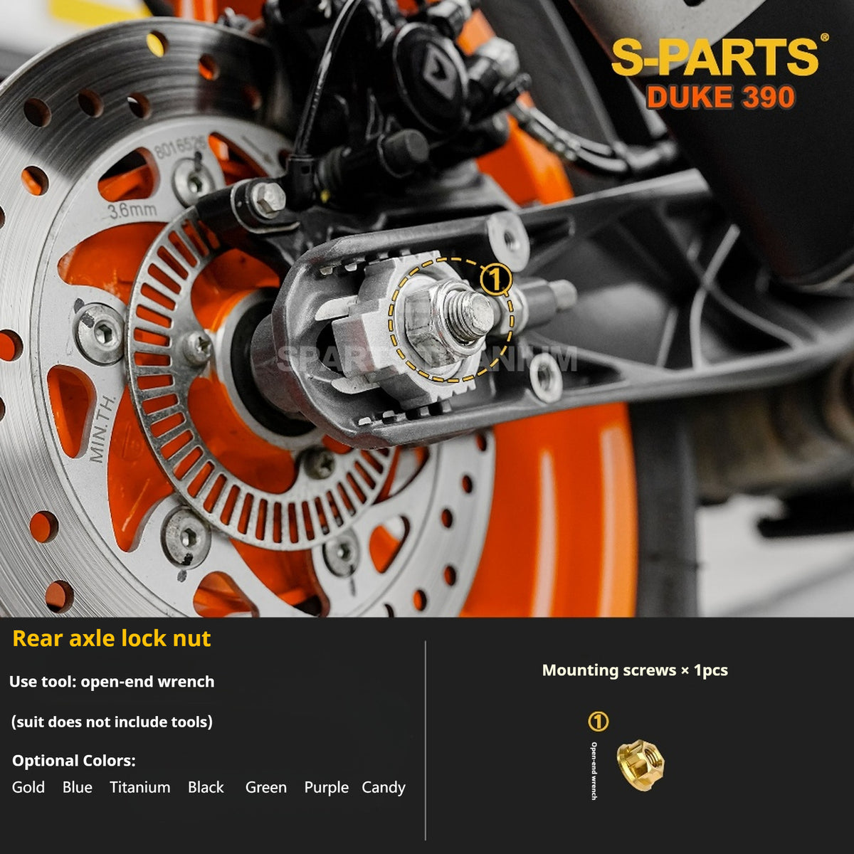SPARTS KTM Duke 390 Full Bike Titanium Bolt Kit | Premium TC4 Motorcycle Fasteners