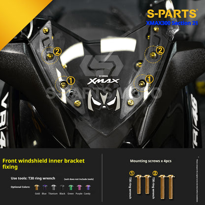 SPARTS Titanium Bolt Kit for 2021 Yamaha XMAX 300 Motorcycle Upgrade