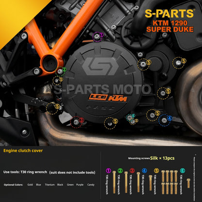SPARTS Titanium Alloy Fasteners Compatible with KTM Super Duke 1290