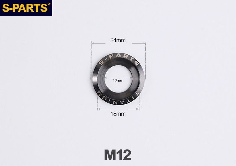 S-PARTS M3 / M4 / M5 / M6 / M8 / M10 / M12 TC4 Titanium Flat Washers forMotorcycles & Bicycles