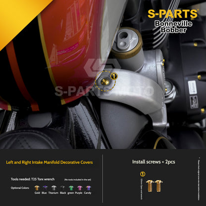 SPARTS Titanium Set Screws for Triumph Bonneville Bobber Motorcycle