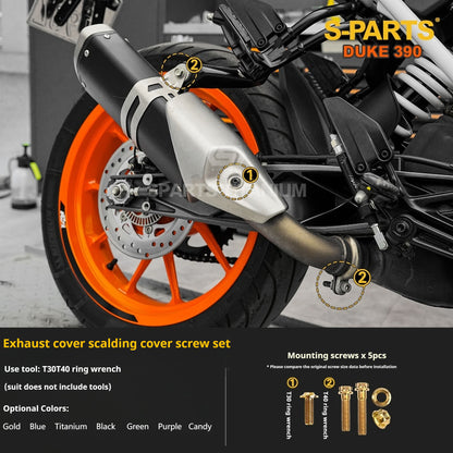 SPARTS KTM Duke 390 Full Bike Titanium Bolt Kit | Premium TC4 Motorcycle Fasteners