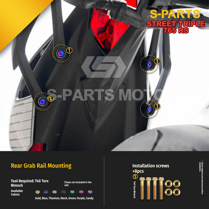 SPARTS Titanium Bolts for Triumph Street Triple 765 RS – Body & Controls Upgrade Fasteners